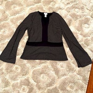 Loft Boho, bell sleeve womens shirt size L